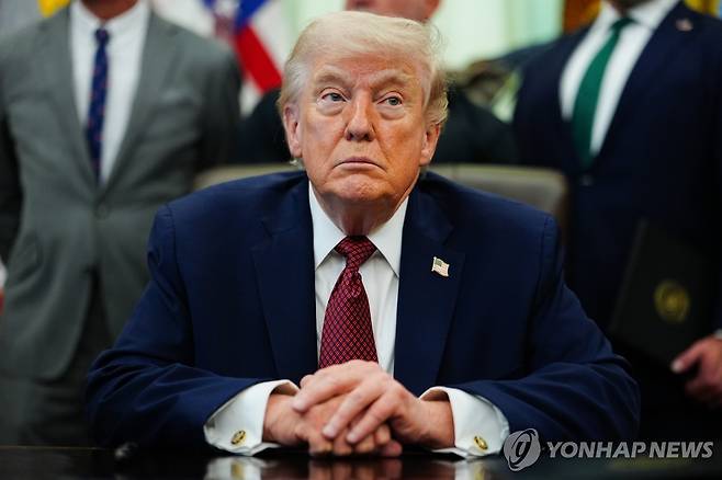 도널드 트럼프 미국 대통령 [AP=연합뉴스. 재판매 및 DB 금지]