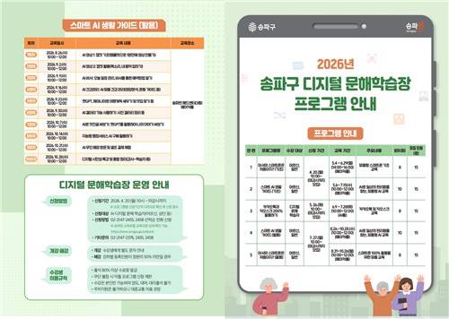 송파구 '디지털 문해학습장' 프로그램 [송파구 제공. 재판매 및 DB 금지]