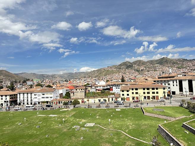 쿠스코 성당 주변 풍경./필자 제공