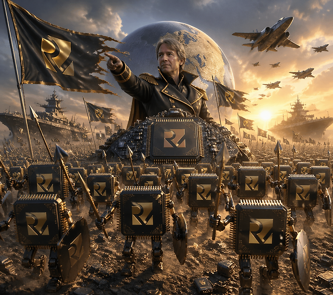 반도체 거장 짐 켈러도 참전한 RISC-V 시장은 거품이 걷히고 본격적인 실전 경쟁에 돌입했다. 허황된 청사진 대신 양산, 매출, 생태계 구축이 생존 조건이 됐다. 미중 갈등 속 개방성을 무기로 AI·자동차 시장을 공략하고, M&A로 남의 실패마저 흡수하는 기업만이 살아남게 될 것이다. /챗GPT 제작 이미지