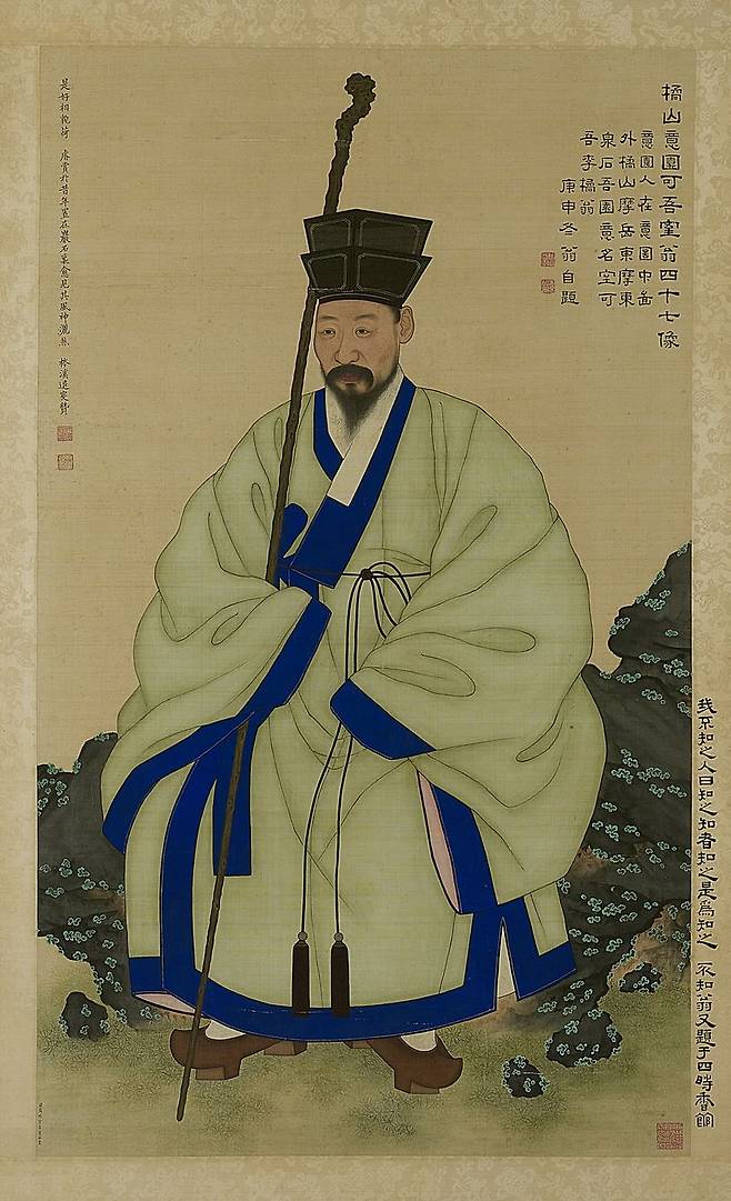 이연씨가 2025년 국립중앙박물관에 기증한 '이유원 초상'으로 이한철이 조선 1860년 비단에 채색했다. 국립중앙박물관 제공