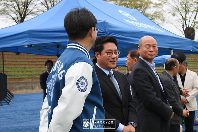 박한동 대학축구연맹 회장. 사진=대학축구연맹