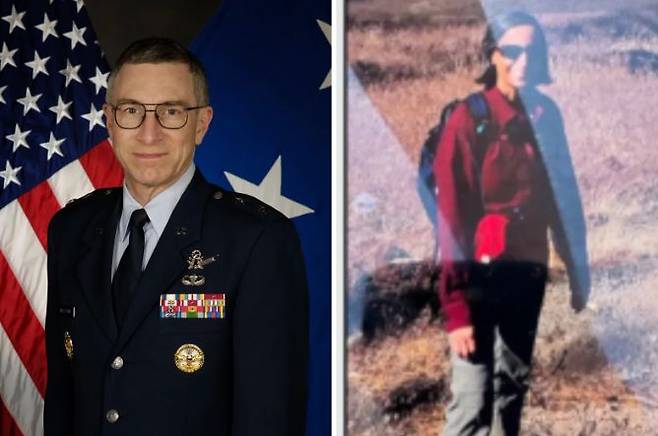 퇴역 공군 장성 윌리엄 닐 매캐슬랜(왼쪽)와 항공우주 엔지니어 모니카 레자. 사진 뉴스위크 캡처