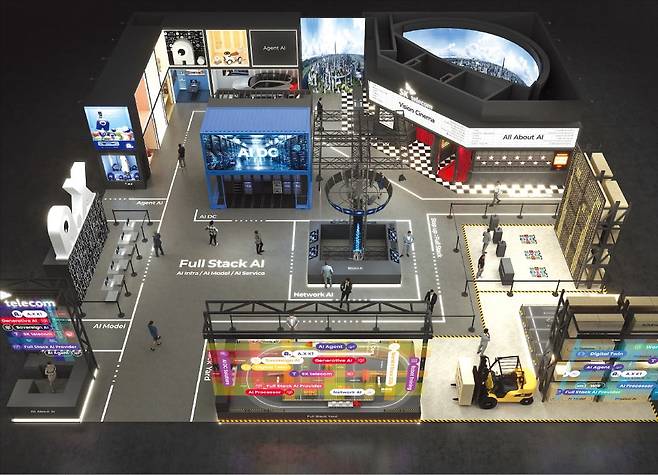 ‘월드 IT쇼 2026’ SKT 전시관 조감도. /SK텔레콤 제공