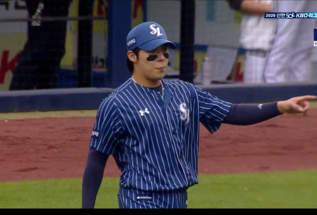 삼성 원태인./티빙 화면 캡처