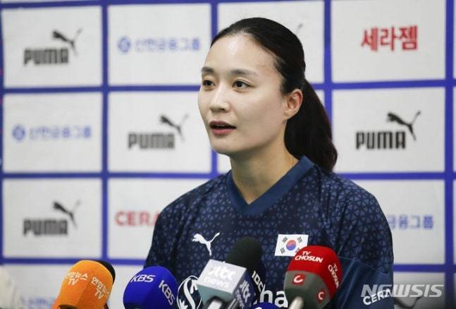 은퇴 후 사인 앤드 트레이드로 흥국생명으로 복귀한 표승주. /사진=뉴시스