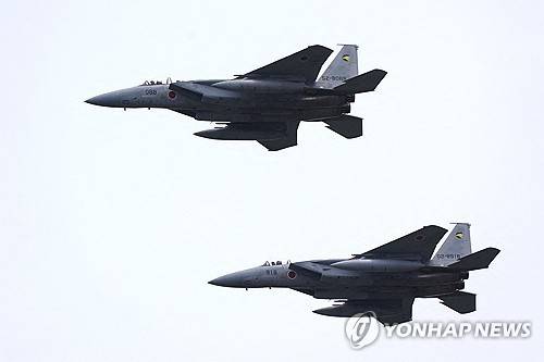일본 자위대의 F-15 전투기 [AFP 연합뉴스 자료사진. 재판매 및 DB금지]