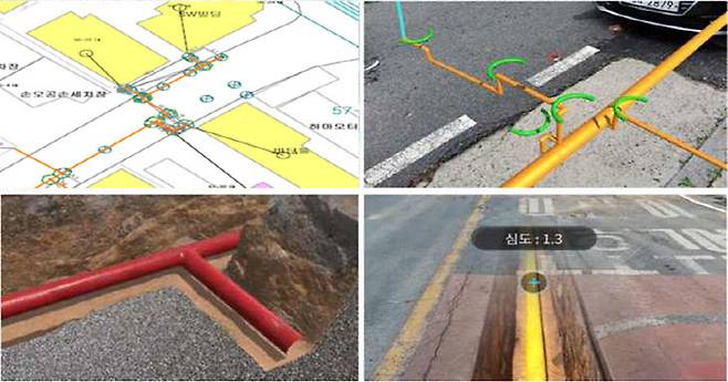 CNCITY에너지는 대전과 계룡 공급권역 내 총 1794km에 달하는 도시가스 배관망을 3D로 시각화한 'AR 배관망 관리 시스템'을 구축했다고 22일 밝혔다. (사진=CNCITY에너지 제공