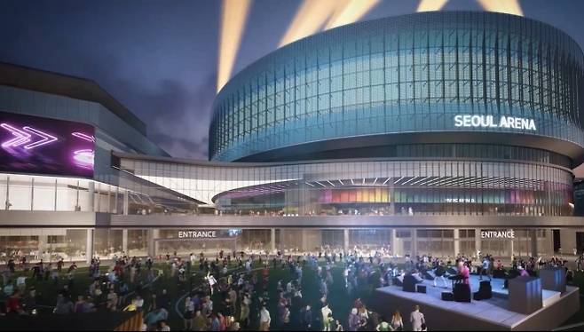 2027년 상반기 도봉구 창동에 개관 예정인 케이팝 공연장 ‘서울 아레나’ 조감도 서울시 제공