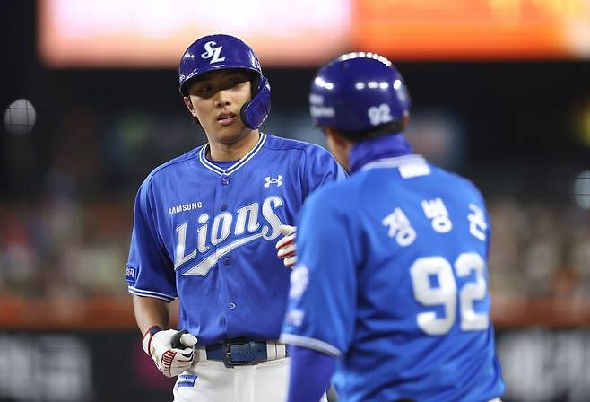 ▲ 이재현은 검진 결과 염증이 발견된 상태로 며칠은 출전이 어려울 수 있다는 게 박진만 삼성 감독의 설명이다 ⓒ삼성 라이온즈