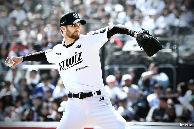 kt 선발 야구 이끄는 보쉴리 [kt wiz 제공. 재판매 및 DB 금지]