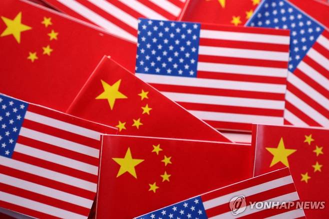 중국과 미국의 국기 [로이터 연합뉴스 자료사진. 재판매 및 DB금지]