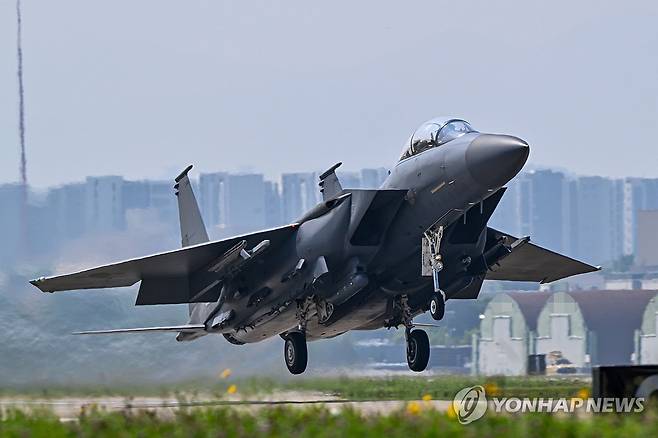 공군 F-15K 전투기 [공군 제공. 재판매 및 DB 금지]