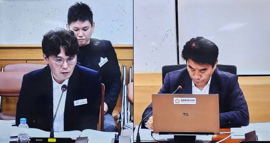 김태호 창원시 기획관이 이천수 의원의 질의에 답변하고 있다. 김 기획관은 "통합돌봄은 필수 행정서비스"라며 정원 확대 필요성을 강조했다.
