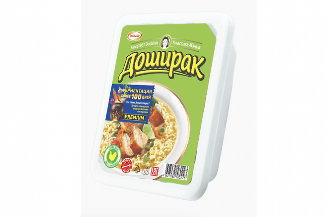 팔도의 러시아 법인인 도시락루스가 판매 중인 도시락 제품. 도시락 홈페이지