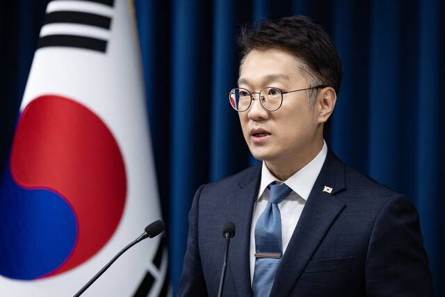 김남준 전 청와대 대변인. 대통령실사진기자단