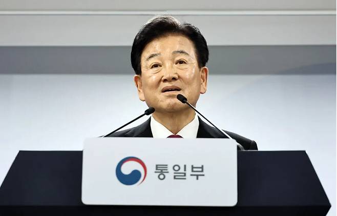 정동영 통일부 장관. 연합뉴스