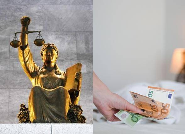 서울 서초구 대법원의 대법정 앞에 있는 정의의 여신상(왼쪽 ). 한국일보 자료사진·게티이미지뱅크