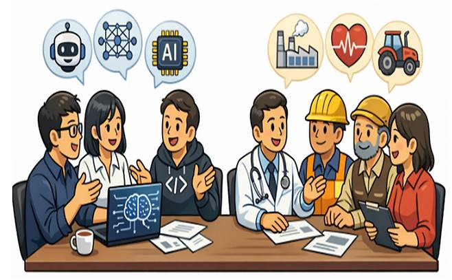 AI 전문가와 도메인 전문가의 만남(필지가 코파일럿으로 생성)