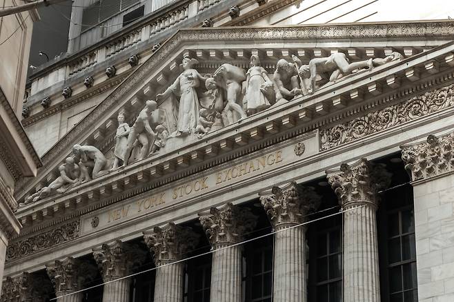 미국 맨해튼 뉴욕증권거래소(NYSE). EPA연합뉴스