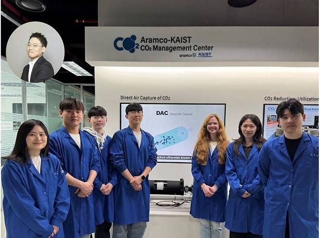 (좌측 상단부터) 고동연 교수, 강주연 석사과정, 김준성 석박통합과정, 박인환 박사과정, 박인준 박사과정, 카롤리네 헤비쉬 박사, 김시은 박사과정, 이민형 박사과정. KAIST