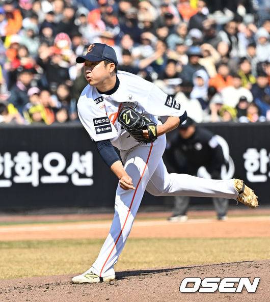 [OSEN=박준형 기자] 한화 이민우 2026.03.20  / soul1014@osen.co.kr