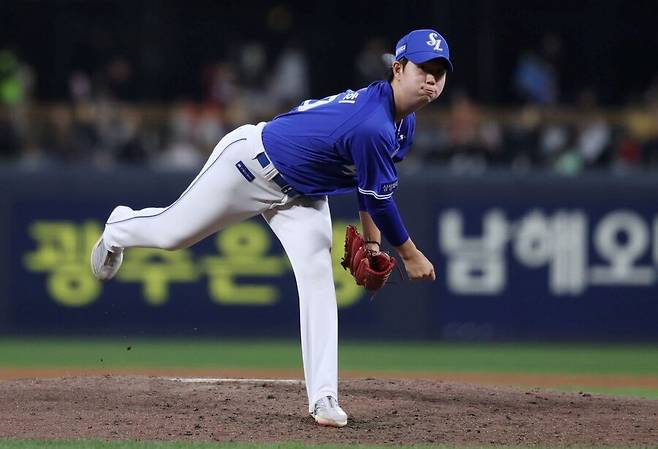 ▲ 장찬희가 주어진 기회를 살려 선발로 자리를 잡는다면 리그 신인상 판도에도 지각변동이 일어날 수 있다 ⓒ삼성라이온즈