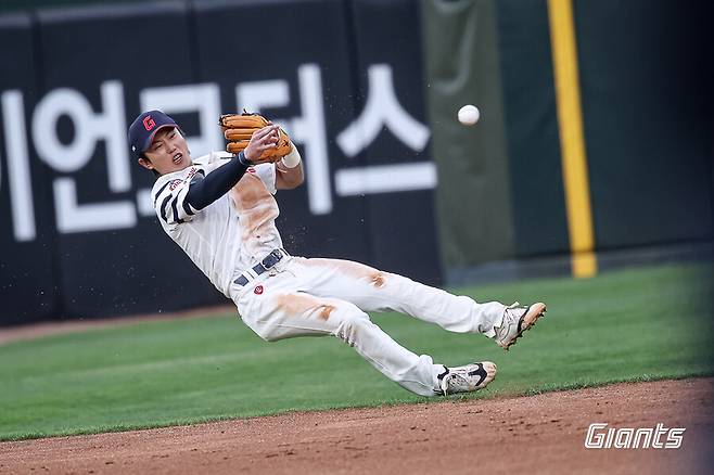 ▲ 전민재 ⓒ롯데 자이언츠