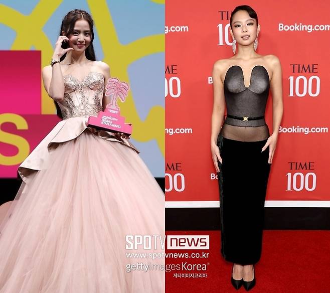 ▲블랙핑크 지수(왼쪽)와 제니. ⓒ게티이미지