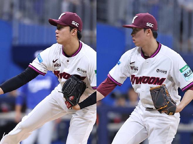 안우진(왼쪽)과 배동현. 사진제공=키움 히어로즈