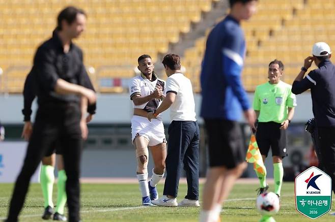 [서울=뉴시스] 프로축구 K리그2 경남FC의 단레이. (사진=한국프로축구연맹 제공) *재판매 및 DB 금지