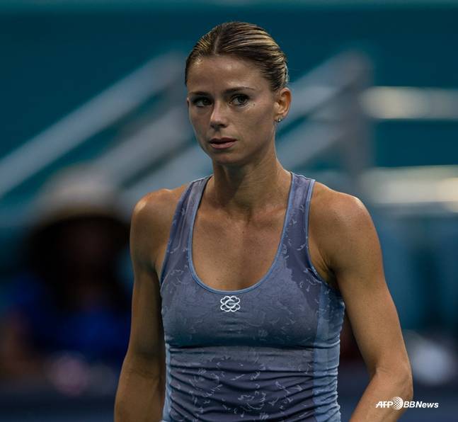 2024년 3월 마이애미 오픈에 나섰던 조르지. /AFPBBNews=뉴스1