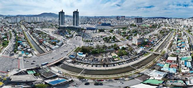 대전역 주변. 제공은 대전시