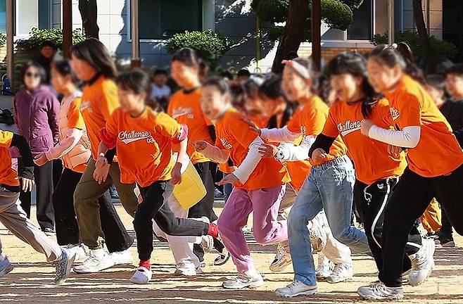 운동회가 열린 인천의 한 초등학교. 연합뉴스