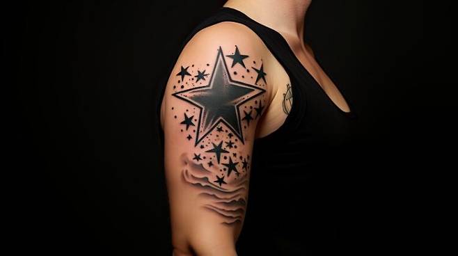 어깨의 별 문신이 독특하다. 어깨에 문신을 한 46세 남성이 피부는 물론 콩팥 심장 폐 등 8개 장기에 육아종(염증 덩어리)이 생겨 이들 장기가 모두 손상될 위기에 처했다. 사진은 기사 속 특정 내용과 관련 없음. 사진=게티이미지뱅크