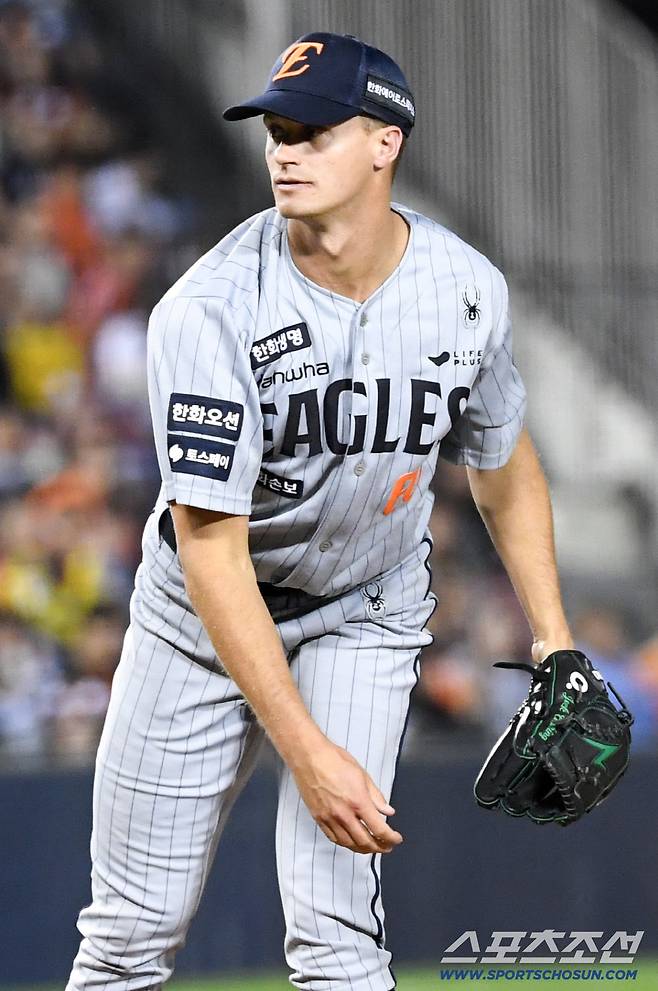 23일 잠실구장에서 열린 LG와 한화의 경기. 한화 쿠싱이 역투하고 있다. 잠실=박재만 기자 pjm@sportschosun.com/2026.04.23/