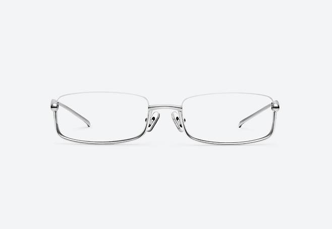 젠틀 몬스터 글로시 실버 메탈 스퀘어 안경, 헤브린 20.