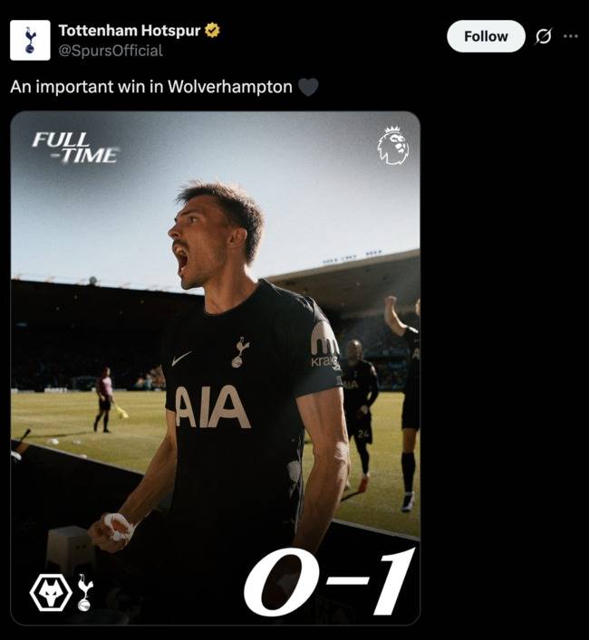 사진=토트넘 홋스퍼 X