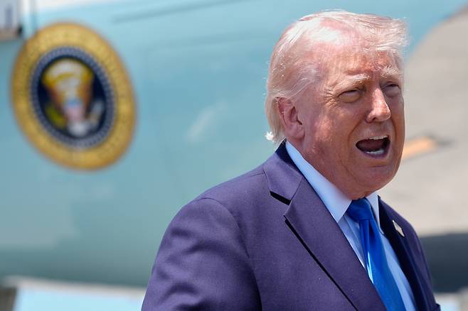 도널드 트럼프 미국 대통령. AP연합뉴스