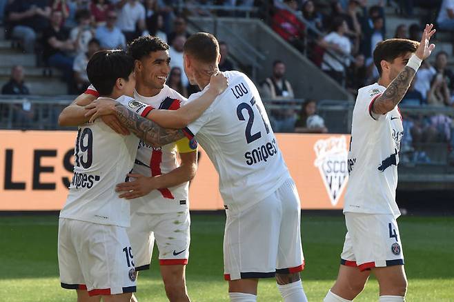 [앙제=AP/뉴시스]PSG 이강인 1골 1도움 맹활약. 2026.04.25.