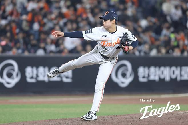 ▲ 올해 1군에서 많은 보완점을 확인한 뒤 2군으로 내려간 원종혁은 눈에 띄는 변화를 보여주고 있다 ⓒ한화이글스