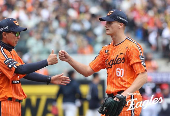 ▲ 잭 쿠싱. ⓒ 한화 이글스