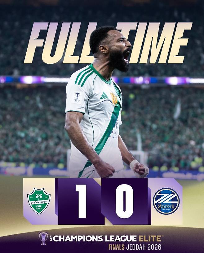 알 나스르 공격수 피라스 알 브라이칸. /사진=AFC 공식 SNS 갈무리