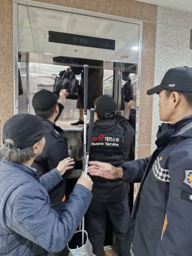 대전에서만 2025년 엘리베이터 갇힘사고가 961건 발생했다. 그중 둔산동과 탄방동에서만 93건으로 약 10%를 차지했다. (중도일보 DB)