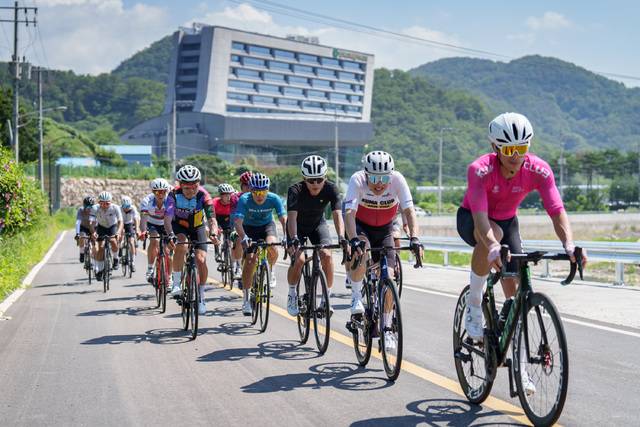 한국수력원자력 후원으로 진행된 지난해 바람의 언덕 전국 힐클라임 대회 장면. 한수원 제공