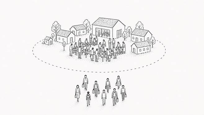 2022년 '코로나 종식 선포' 사건 이후 많은 사람이 공동체를 떠났다. 사유는 달랐지만 "하나님의 뜻"을 찾으라는 요구가 버거웠다는 데는 대부분 일치했다. ChatGPT AI로 생성.&nbsp;