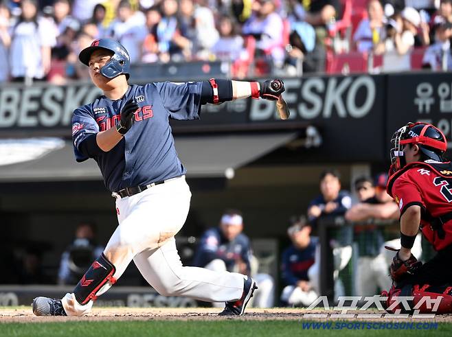 26일 광주KIA챔피언스필드에서 열린 롯데와 KIA의 경기. 7회초 2사 1,2루 한동희가 삼진을 당하고 있다. 광주=허상욱 기자wook@sportschosun.com/2026.04.26/