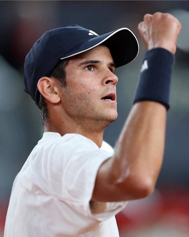 2026 마드리드 ATP 마스터스 1000에 와일드카드로 출전해 16강에 오른 라파엘 호다르. ATP 투어