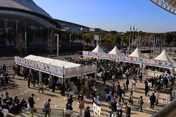 올해 1월 일본 마쿠하리 메세에서 열린 '블루 아카이브' 5주년 페스티벌 현장. [사진=넥슨게임즈]