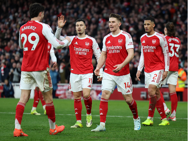 아스널 선수들. 사진=EPA=연합뉴스 제공